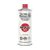 MITASU Platinum PAO 5W40 SN, 1л MJ1121